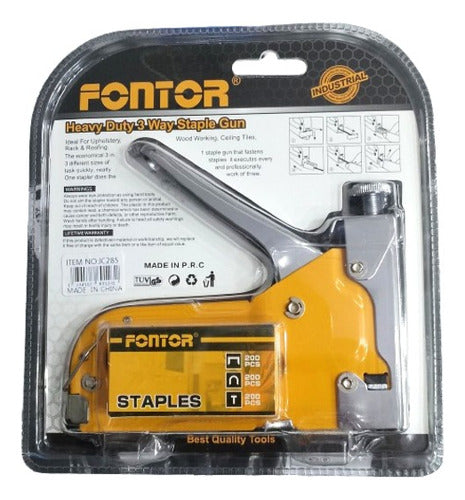 Fontor Industrial Stapler 3 In 1 With Hooks 2