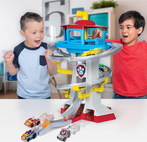 Pista Paw Patrol Torre De Control Playset C/autos Original 6