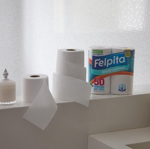 Felpita Toilet Paper Simple Softness Pack 10 Pkg 4x50m 1