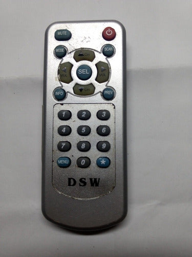 Controle Remoto Para Receptor De Tv Digital Automotivo Dsw 1