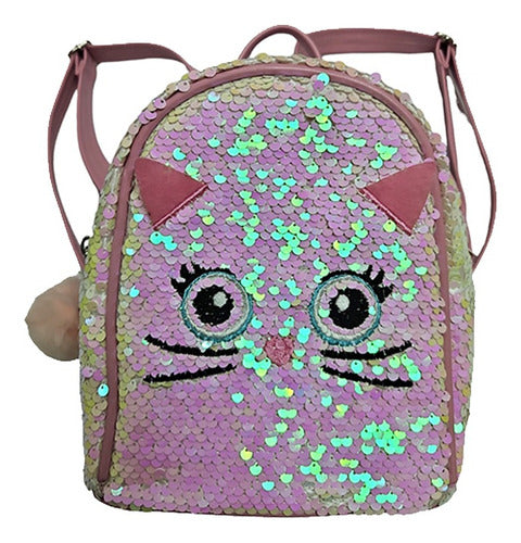 Isakito Children's Backpack with Sequins - Mouse Design 0011 0