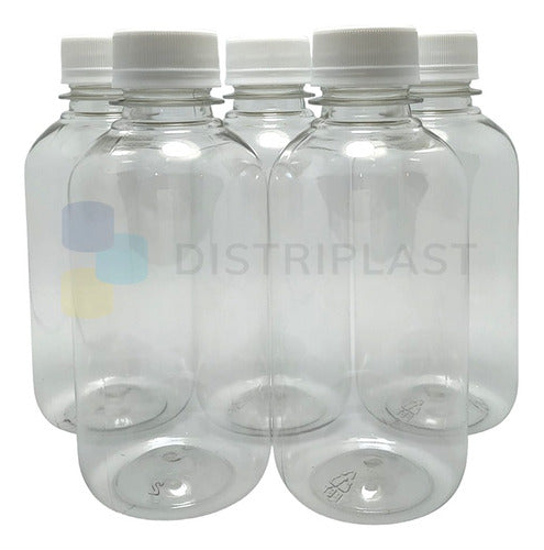 Distriplast Plastic PET Bottle 250ml, Container 250cc Screw Cap X30 Unid 3