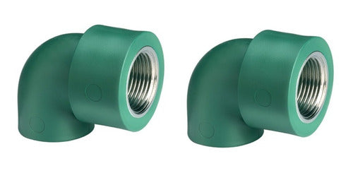 Tubofusion Female Threaded Fusion Elbow 20 X 1/2 Green - Pack of 2 0