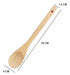 Set of 4 Wooden Kitchen Cooking Spoons Gastronomic Chef 25cm 1