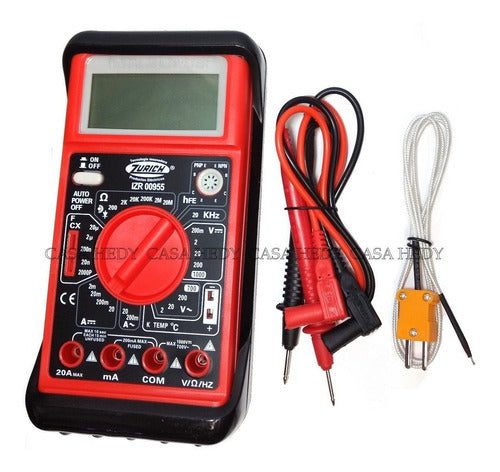 Zurich Digital Tester Kit ZR955 + ZR266 Amperometric Clamp + 2 9V Batteries 2