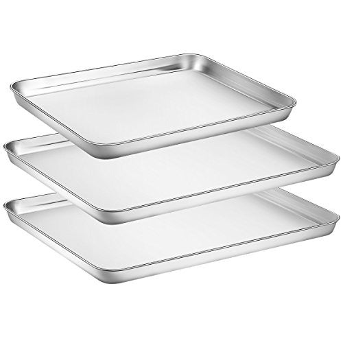 HKJ Chef Baking Pans Set of 3 - Baking Sheets 0