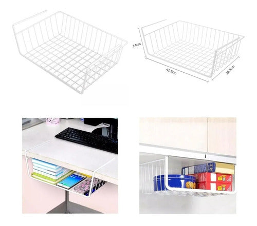 Craco Medium Wire Basket for Hanging Shelf Home Kitchen 0