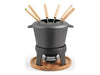 Beautiful Home Fondue Cast Iron with Tripod and Premium Burner 0