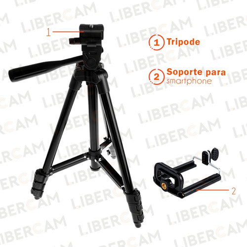 Libercam Telescopic Aluminum Foldable Smartphone Camera Tripod 3120 5