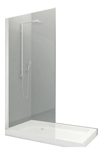 Fixed Safety Laminated Glass Shower Screen Blindex 180x80 6mm 0