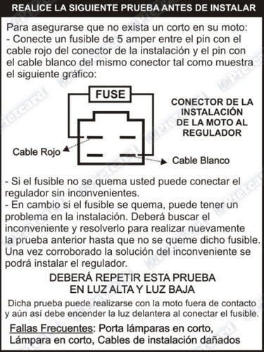 Pietcard Regulador 12V Keller Conquista YB 150 - Power YB 150 - Exotic YB 150 3