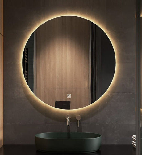 Cristales Alfonso Round Mirror 70cm - Touch Dimmable LED 1