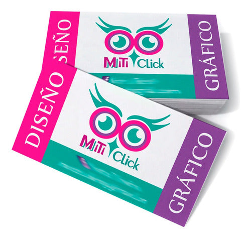 Miticlick 100 Personal / Professional Cards - Full Color 0