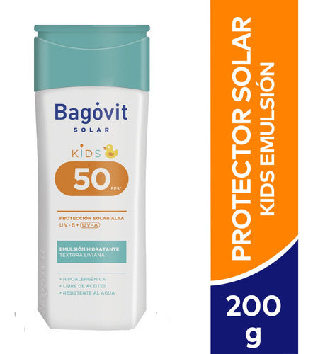 Bagóvit Protector Solar Kids Emulsion Hidratante Fps50 200ml 0