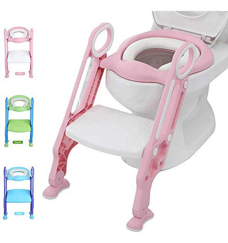 Asiento De Inodoro Para Control De Esfínteres Con Escalera P 0