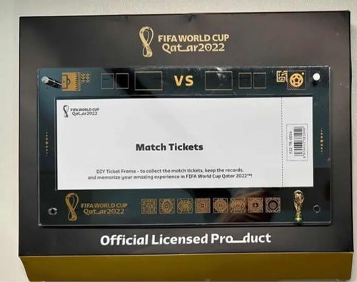 2022 Acrylic Display Frame, Qatar 2022 World Cup Ticket Memorabilia 2