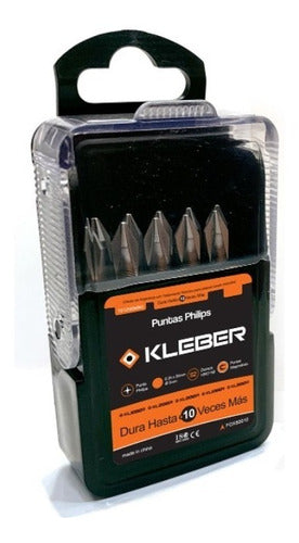 Magnetic PH2 x 50mm Screwdriver Bits, 10 pcs, Kleber Fox80030 0