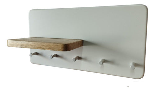Nordic Wall Key Holder with Shelf 2