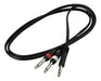 Cable Plug 6.5 Stereo A 2 Plug 6.5 Mono Warwick Musicapilar 0