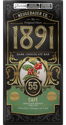 Neugebauer 1891 Chocolate Amargo Cafe 55% Cacao 90g Import 0