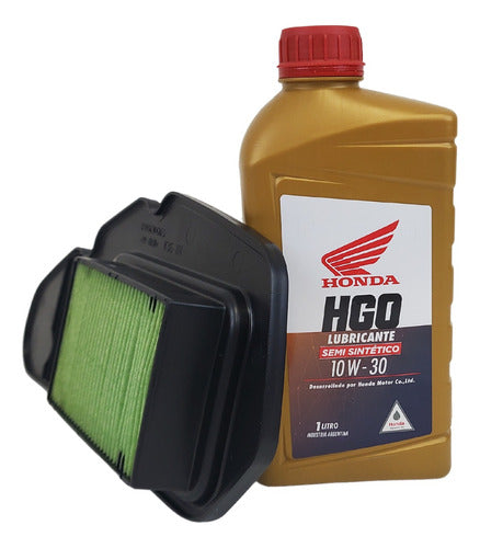 Honda Original Air and Oil Filter Kit HGO Semi-Synthetic PCX 150 16-18 0