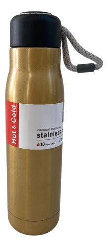 Generic Stainless Steel Double Layer Thermal Sports Bottle 500ml 0