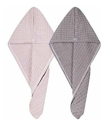 M-Bestl Waffle Shape Hair Drying Towel Set of 2 1