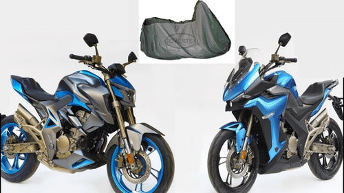 Covertex Funda Cubre Moto Beta Zontes 310 Premium Impermeable Felpa 1