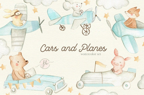 Kit Imagenes Png Cliparts Animales Autos Avion Celeste Fb06 0