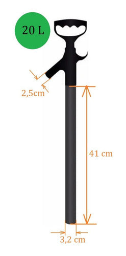 LEYS Manual Plastic Transfer and Drainage Pump - 20L Tanks 1