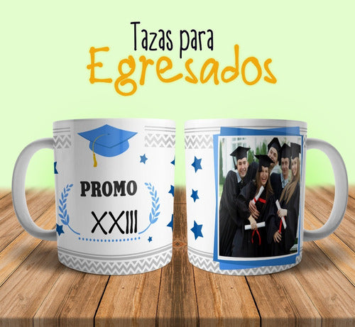 Plantillas Tazas Egresados Egresaditos Diseños Sublimar  #9 4