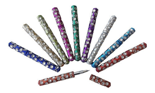 JL Decorated Pens Style Indu Pack of 6 Units 0