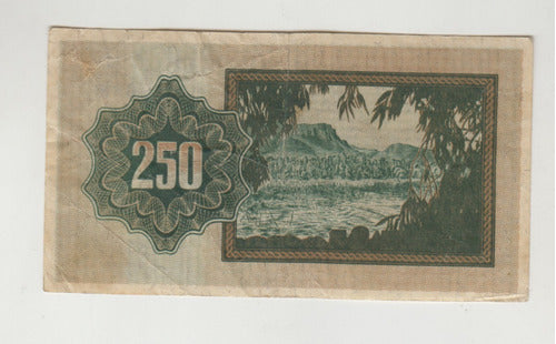 Billete Israel 250 Putra Año 1953 Muy Bueno 1