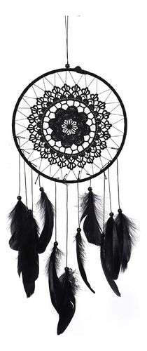 Natudeco Wall-Mounted Dreamcatcher with Feathers 0