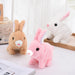 (yl) Brinquedo De Coelho Plush Bunny Operated Hopping Animal 5