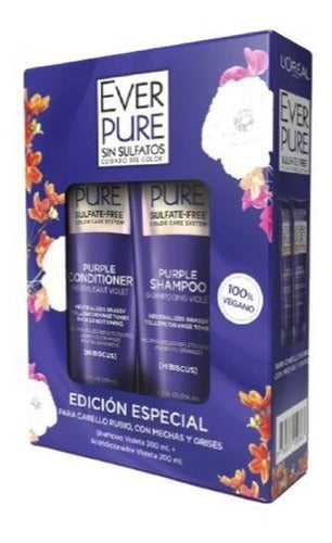 L'Oréal Ever Purple Shampoo + Conditioner Pack 0