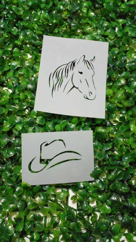 Stencil Caballos Varios Modelos  Set 30 6