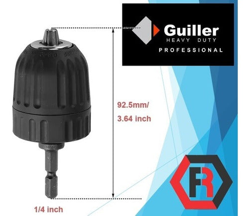 Guiller Adjustable Chuck 10mm 1/4 for Screwdriver 1