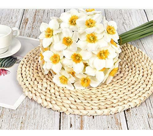 Martine Mall 12 Piece Artificial Narcissus Flowers 3