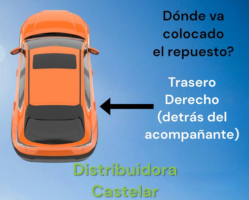 Castelar Manija Exterior 206 207 (Eje) Trasera Izquierda O Derecha 3