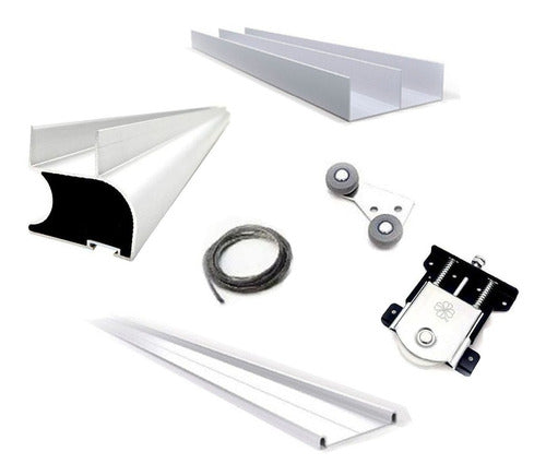 Greenway Reinforced Aluminum Closet Kit 2 M 3 Door 0