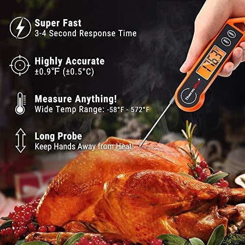 Thermopro Digital Meat Thermometer - Waterproof for Grilling 1