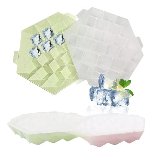 Beautifull Regalos Hexagonal Ice Cube Tray Two Parts 0