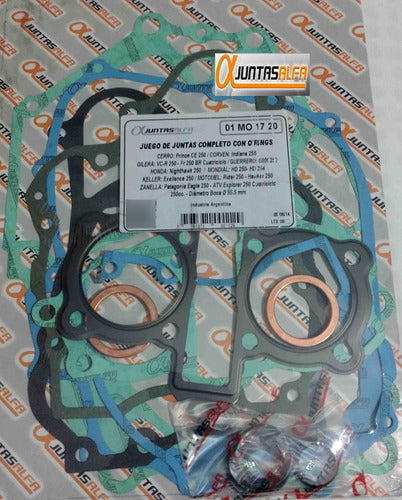 Alfa Complete Motor Gasket Set for Guerrero GMX 250 1