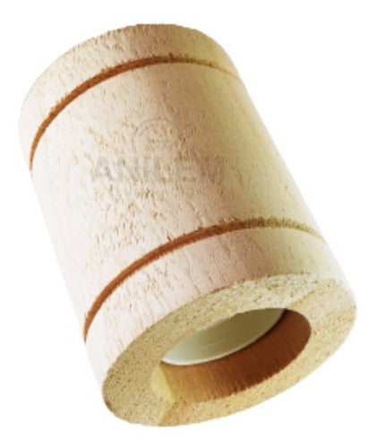 Anilem Bobacha De Madera Portalampara 9x7cm E27 + Accesorios 0