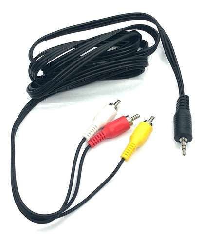 High-Volume 4 Meters Cable Plug 3.5mm 4 Poles / 3 RCA by Arwen 1