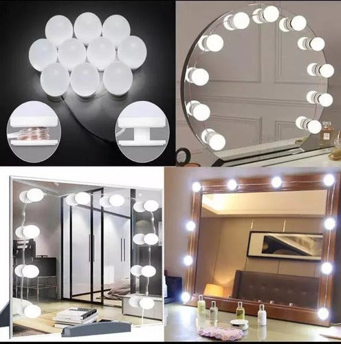 Iko Shop 10 LED Mirror Lights USB 5 Brightness Levels Makeup 1