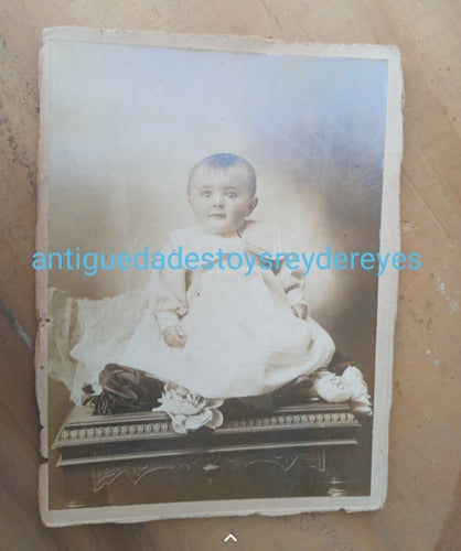 Fotografia Antigua Carton Niña 1910 Aprox. 0