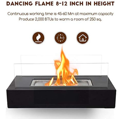 Brian & Dany Portable Ethanol Tabletop Fireplace 1