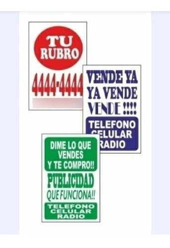 Arte Grafico Pack Of 50 Signage in One Color 2